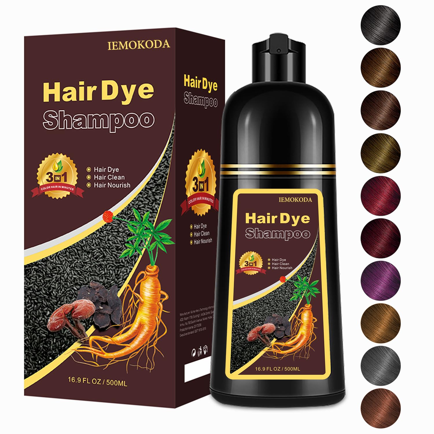 Agthyuve 3 en 1, aplicación suave para canas con color.