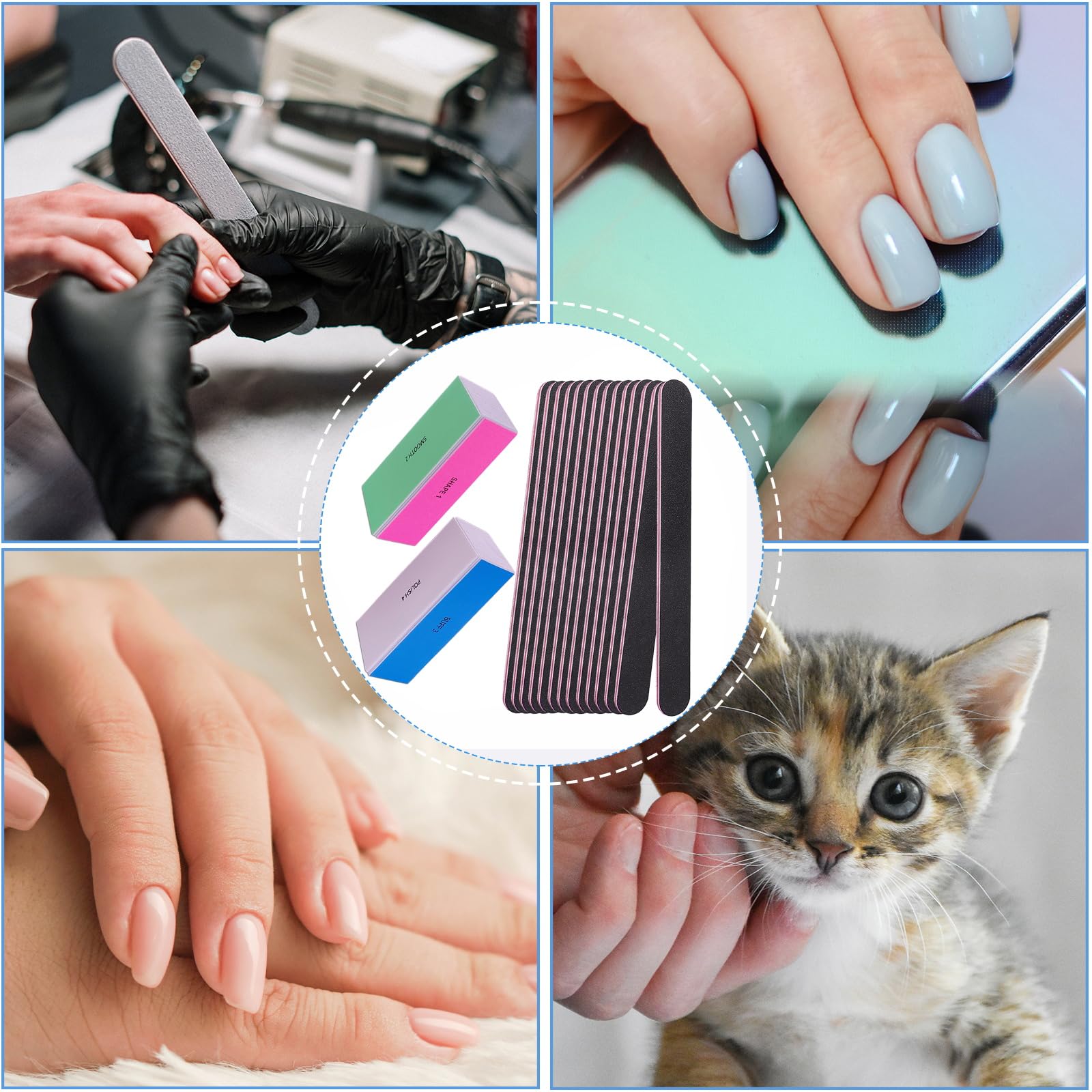 Kit de manicura portátil AhaTopia para viaje
