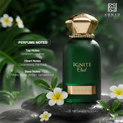 Ahmed Al Maghribi Ignite Oud, nota de cuero para calidez distintiva.
