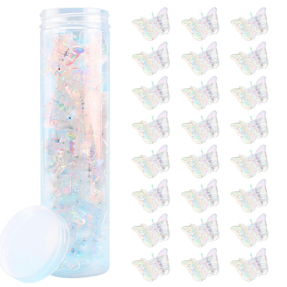 AHONEY caja transparente con 60 pinzas de mariposa para almacenamiento y protección durante el transporte