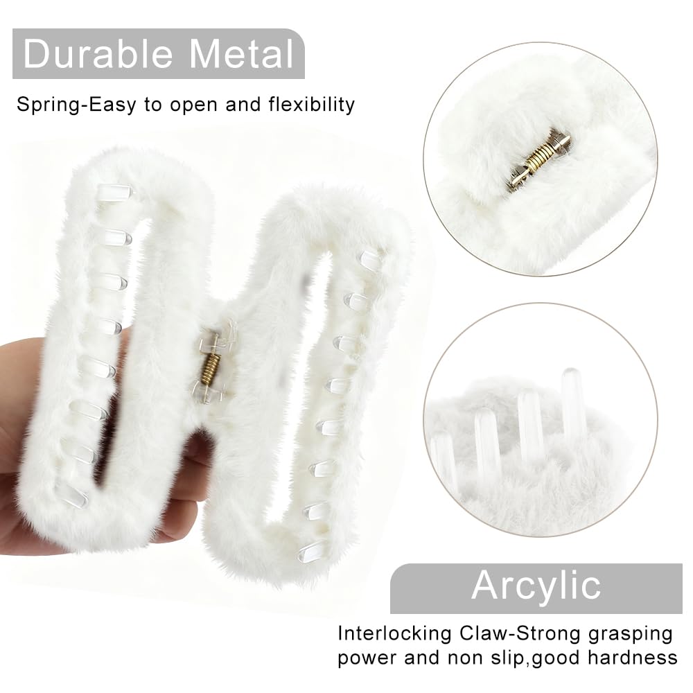 AHONEY clip pelo dientes grandes mantiene el cabello en su lugar