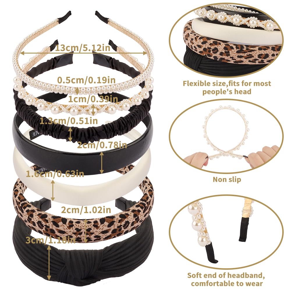 Diadema AHONEY acolchada, comodidad suave para todo el día.