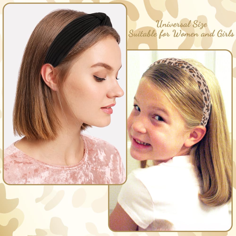 Diadema AHONEY ancha, perfecta para peinados rápidos y estilo moderno.