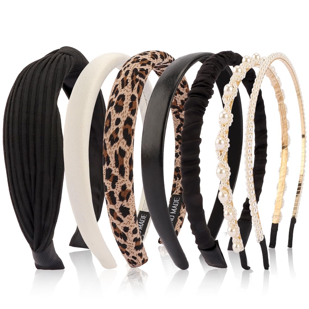 Diadema AHONEY de color sólido, complemento cómodo para uso diario.