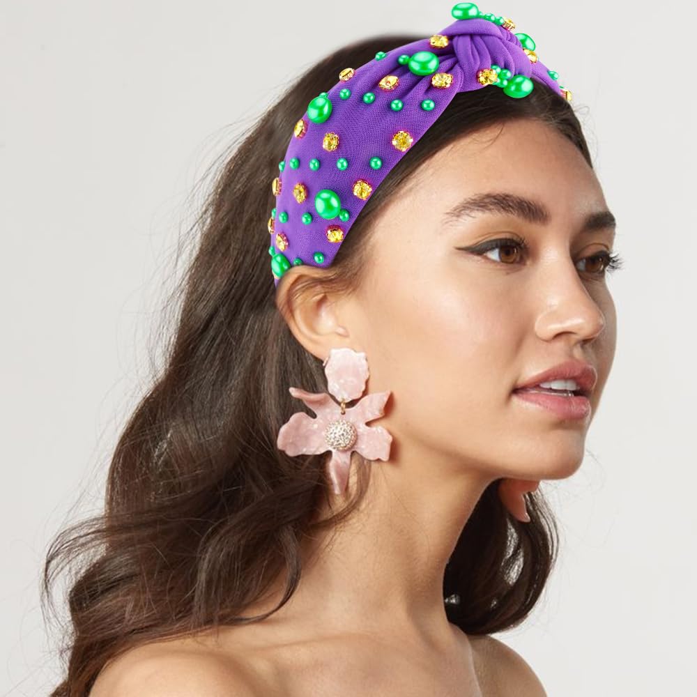 AHONEY diadema Mardi Gras para mujer y niña, diseño cómodo.