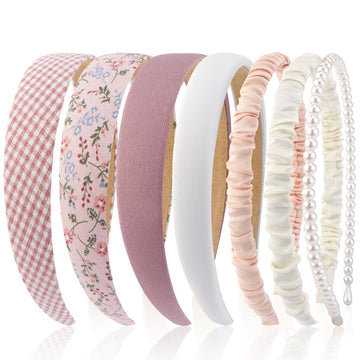 Diadema AHONEY rosa sólido, accesorio cómodo para uso diario.