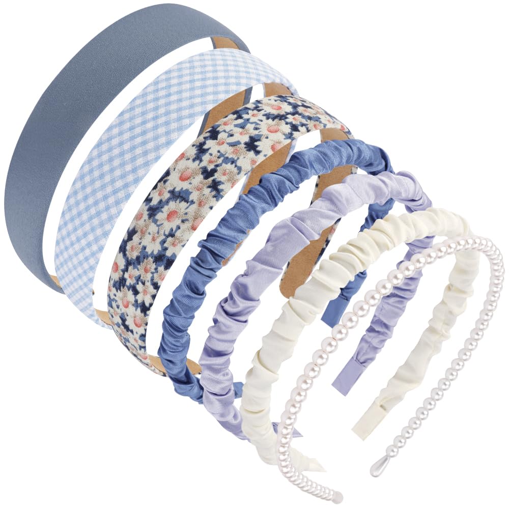 Diadema AHONEY azul bandana, estilo casual y cómodo.