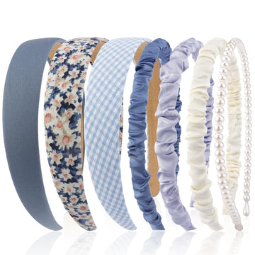 Diadema AHONEY azul nudo, añade estilo cómodo sin presión.