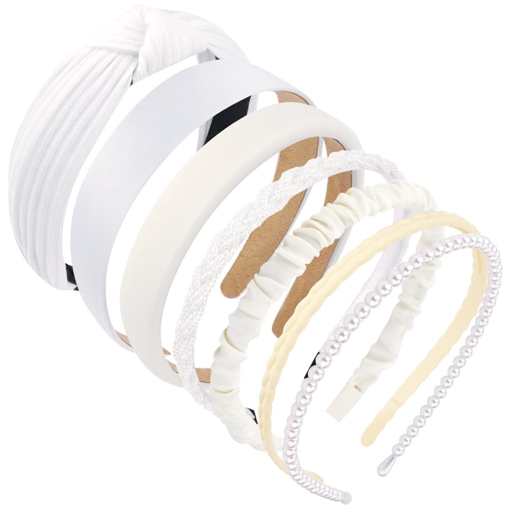 Diademas AHONEY blancas para cosplay y looks de princesa.