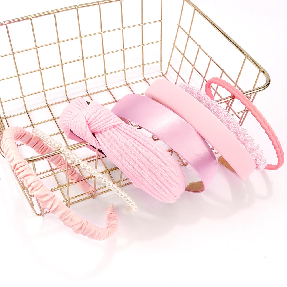 AHONEY diademas rosas para mujer y niña, ideales para el día a día.