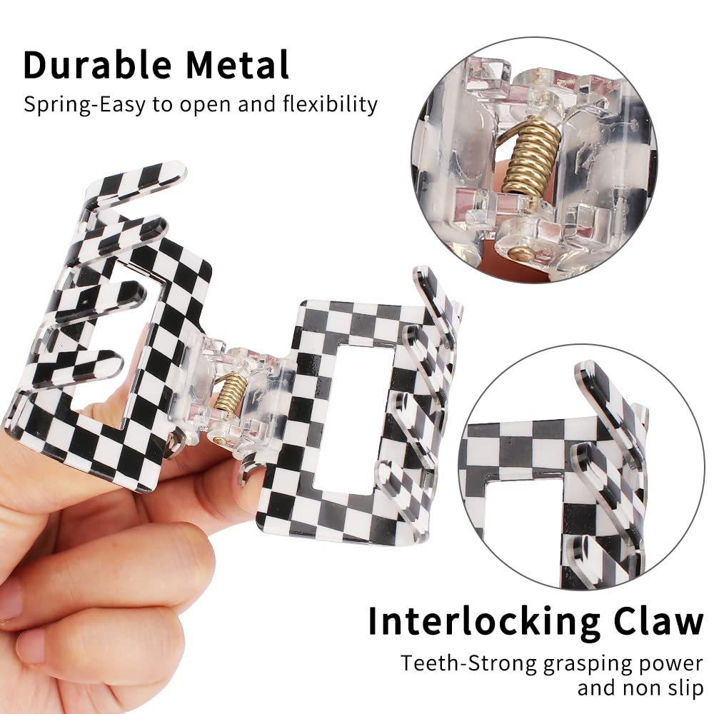 Gancho AHONEY cuadrados 2 pulgadas rosa, añade un toque destacado al peinado.