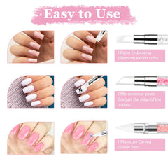 AHQiZFX herramientas de uñas versátiles para arte y decoración en casa.