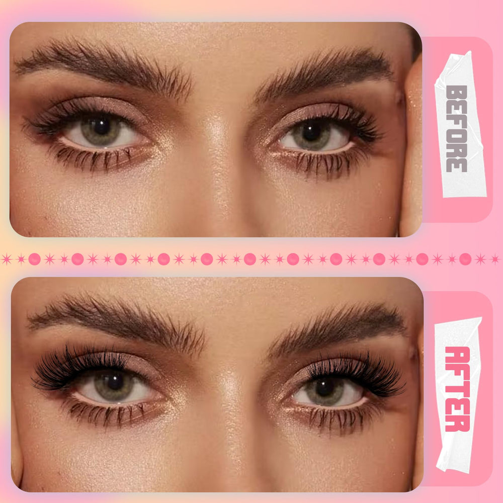 Ahrikiss Half Lashes diseño 3D esponjoso para volumen suave.