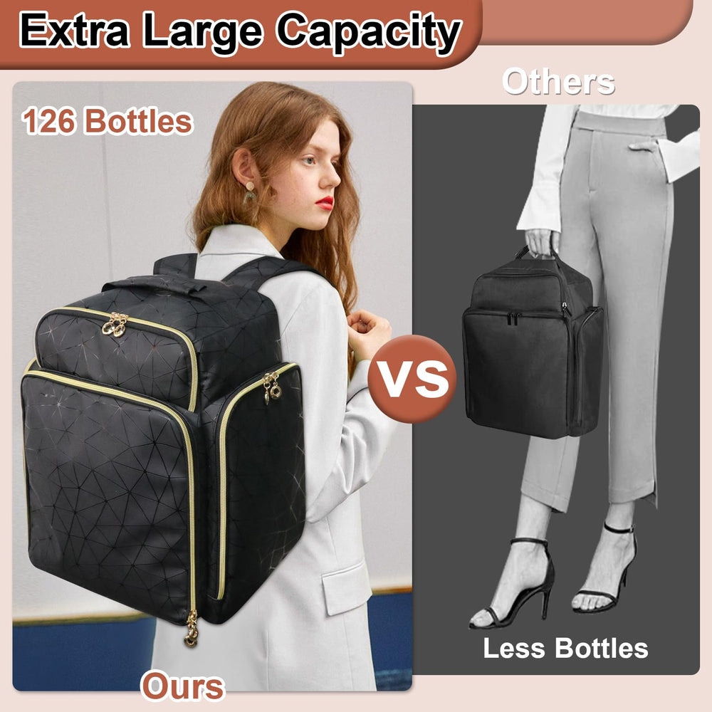 ahzske organizador esmalte mochila diseno geometrico elegante combina estilo y practicidad