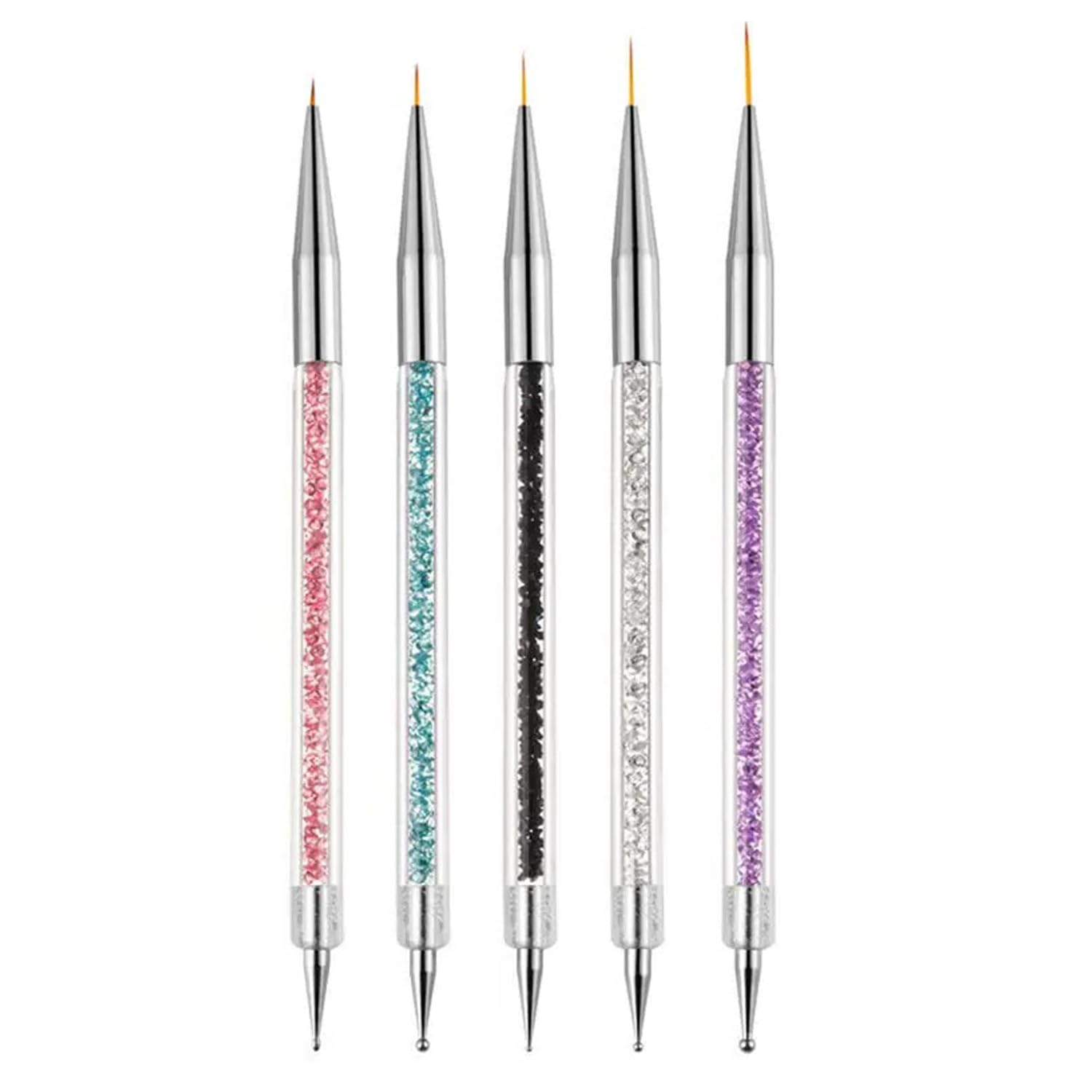 Conjunto AIBEE kit uñas doble punta para delineados precisos.