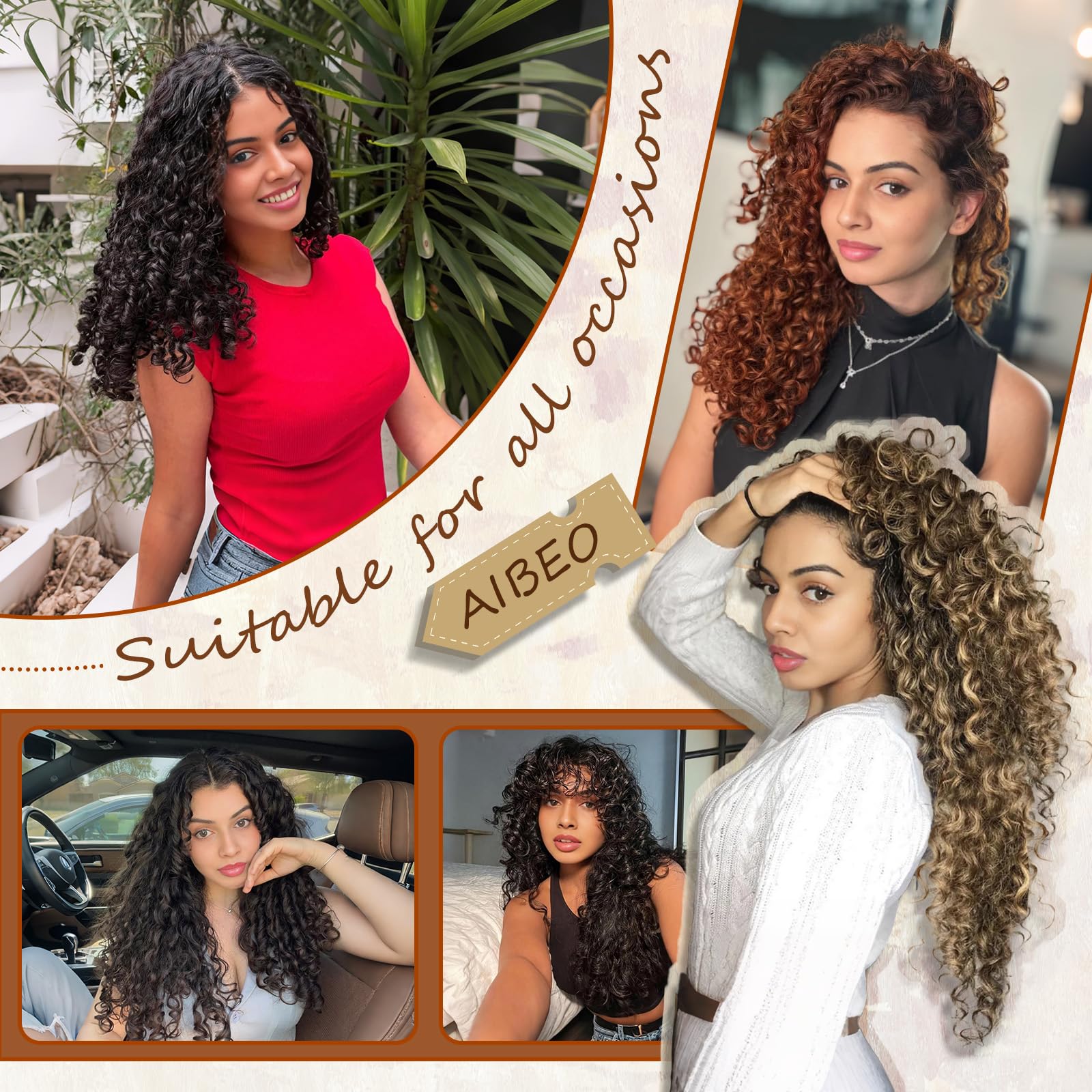 AIBEO GoGo Curl look de salón duradero para uso diario.