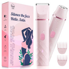 Aidiam Bikini Trimmer rosa para retoques suaves y rápidos en casa