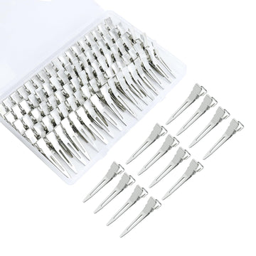 Pinzas de pico de pato Aifanjierui, 100 piezas, fijan mechones sin dañar el cabello.