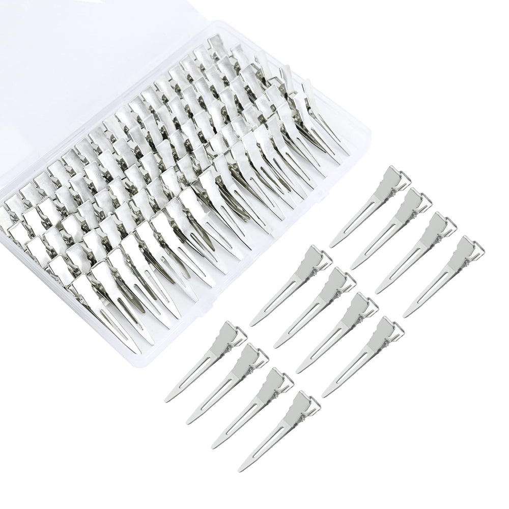 Pinzas de pico de pato Aifanjierui, 100 piezas, fijan mechones sin dañar el cabello.
