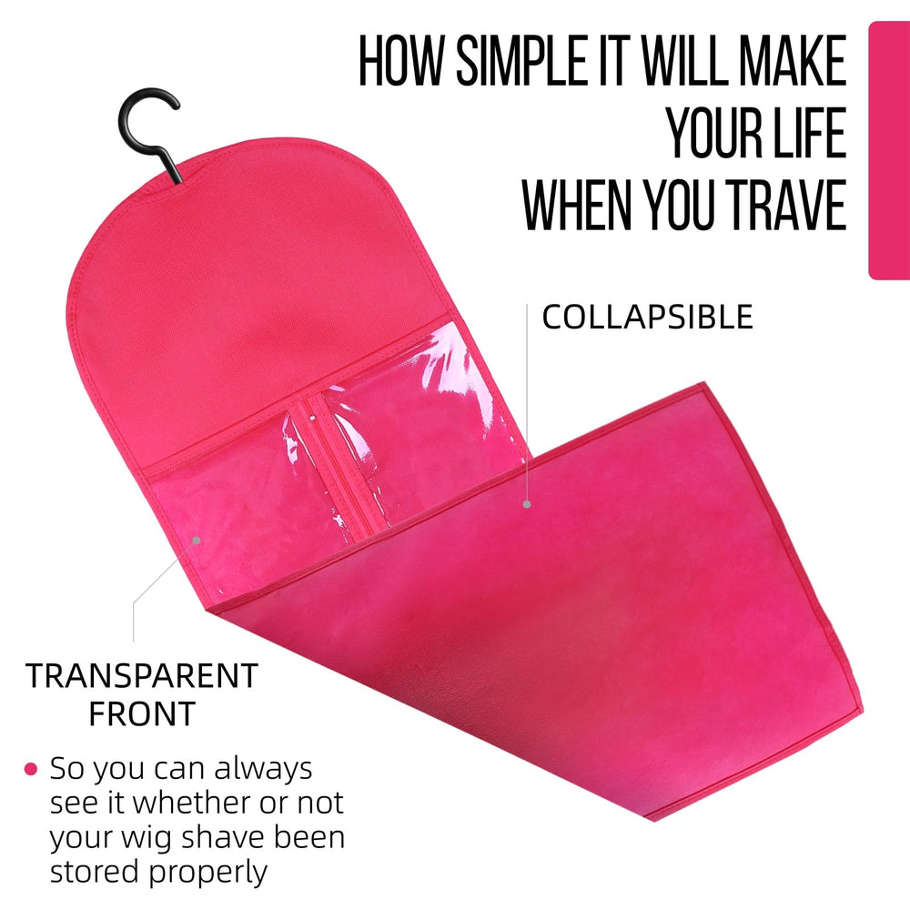 AIHOPESTO bolsa de viaje para pelucas y accesorios.