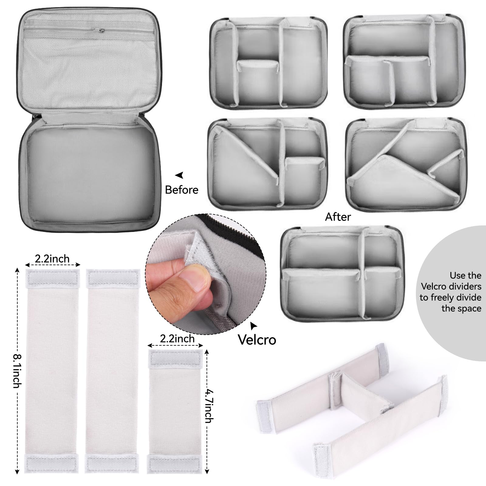 AIHOPESTO Barber Case protección premium, carcasa EVA acolchada para herramientas.