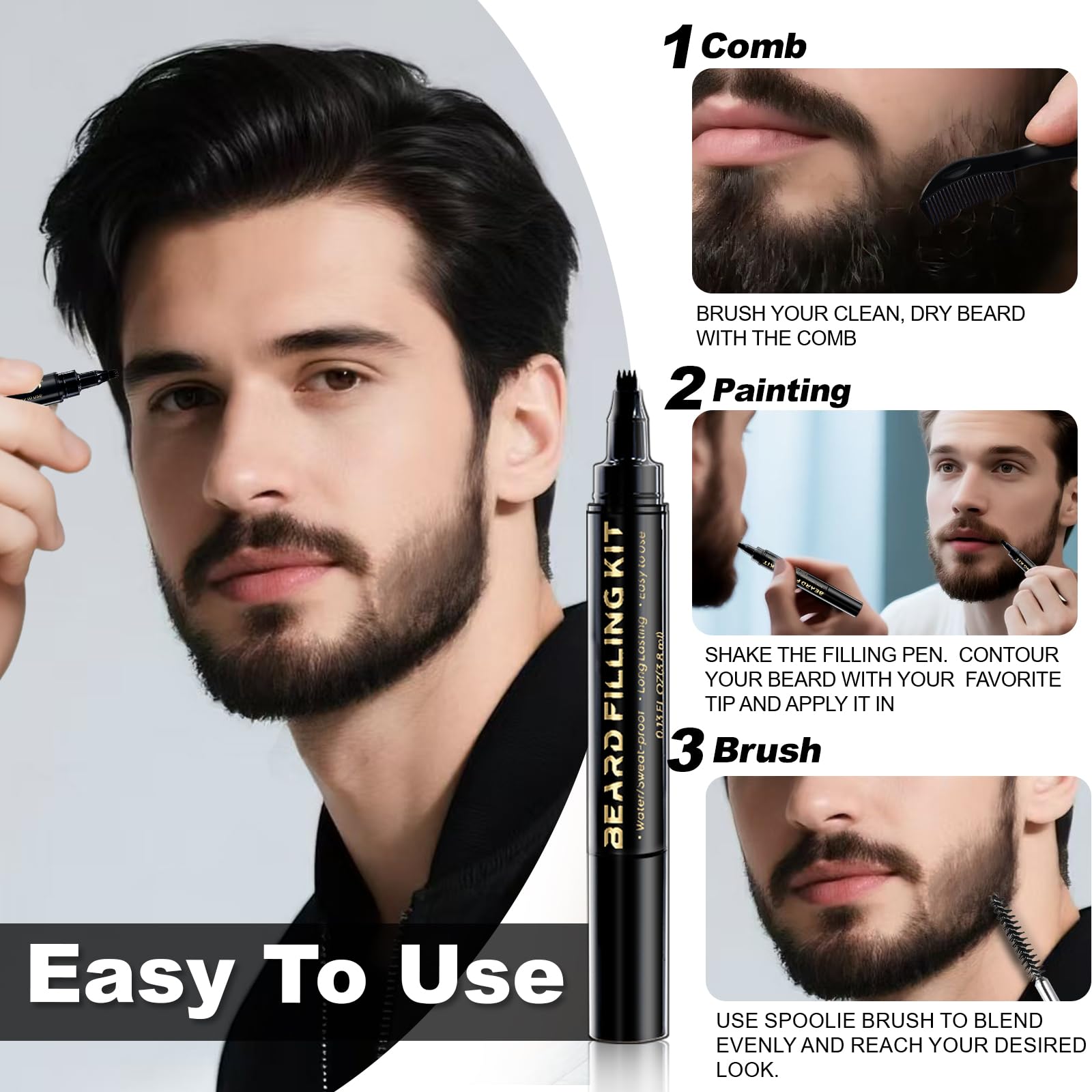 AIHOPESTO barba empaque compacto para llevar.