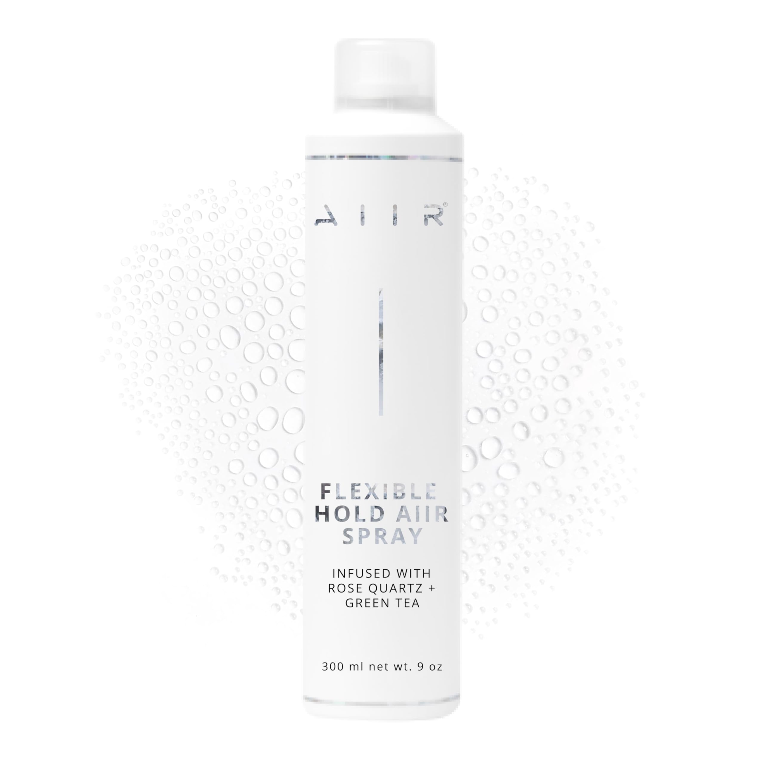 AIIR Laque Coiffante Flexible, bouteille 9oz, tenue légère et brillance naturelle.