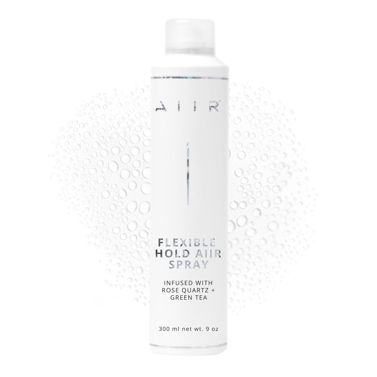AIIR Laque Coiffante Flexible, bouteille 9oz, tenue légère et brillance naturelle.