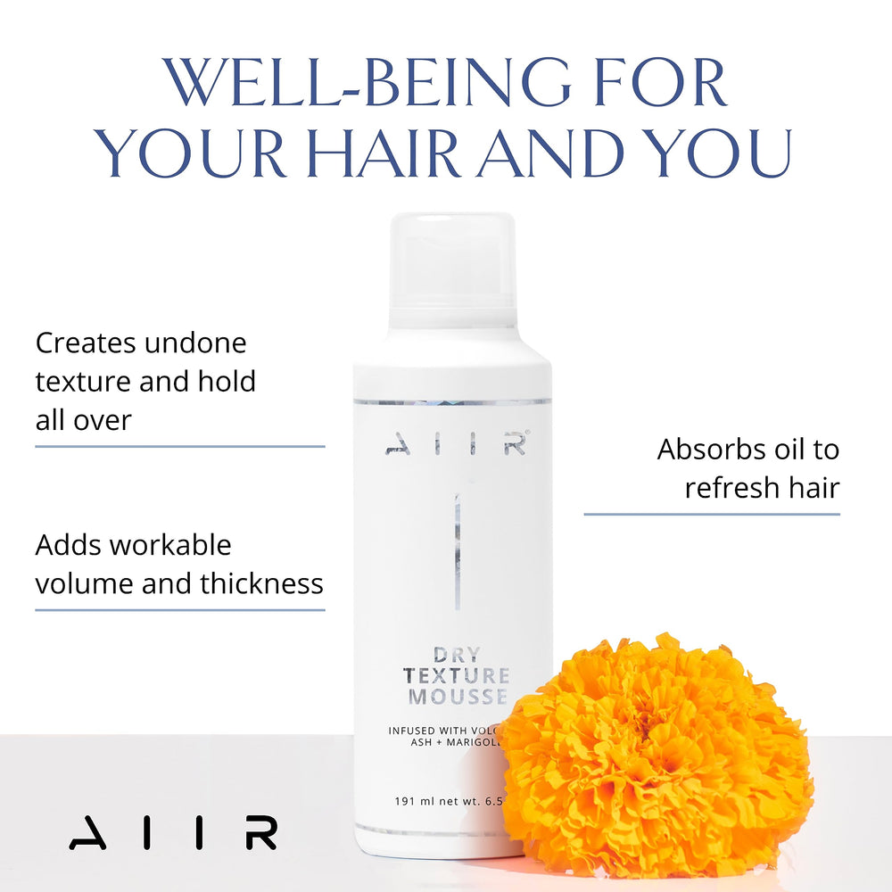 AIIR Mousse Texture Séchée soulève les racines pour une silhouette dynamique.