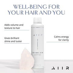 AIIR Spray de Textura, aplicación en cabello, define rizos y añade cuerpo.