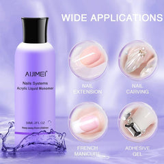 AIJIMEI monómero acrílico 58 ml con etiqueta clara para salón