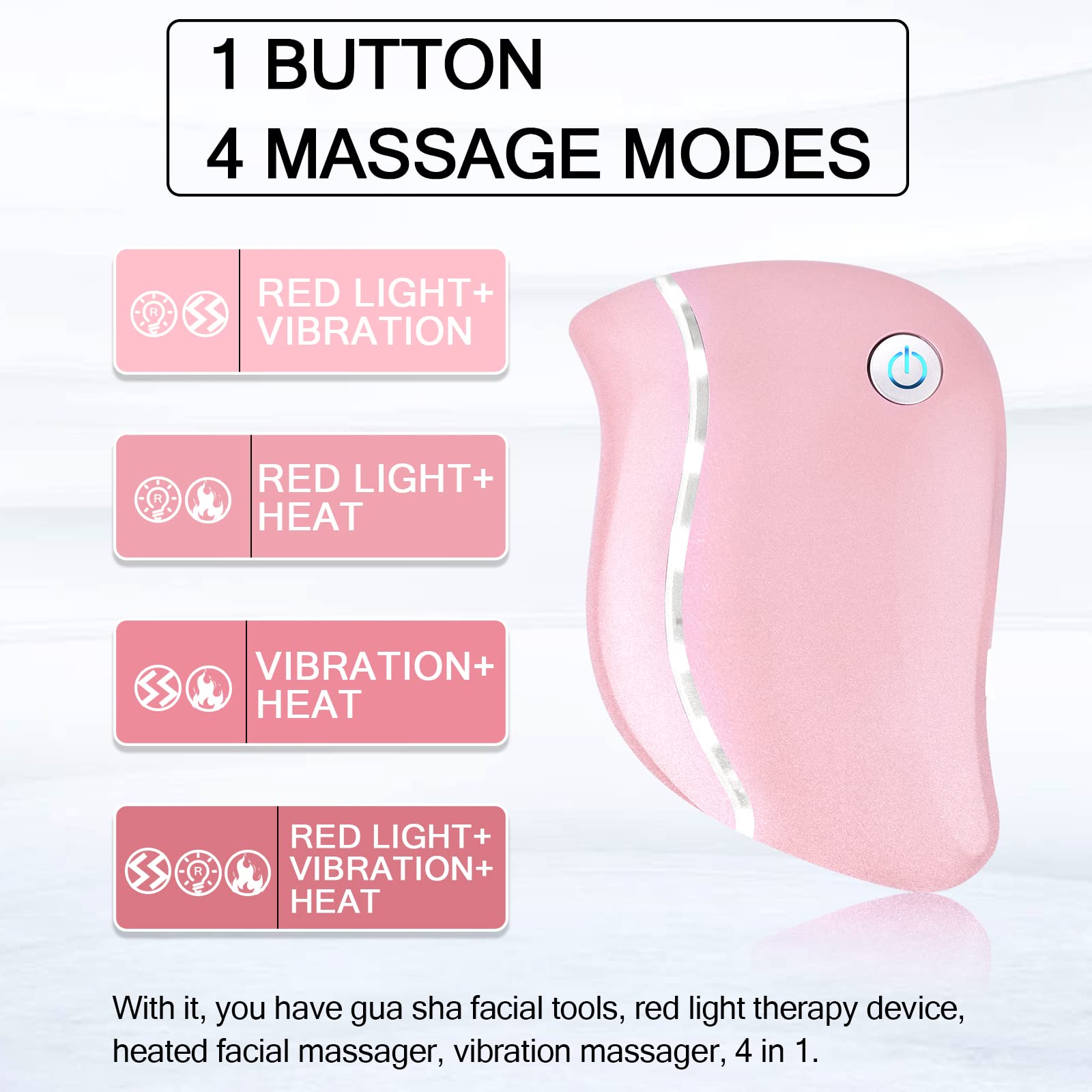 Aikertec masaje facial con calor para relajación y absorción de productos