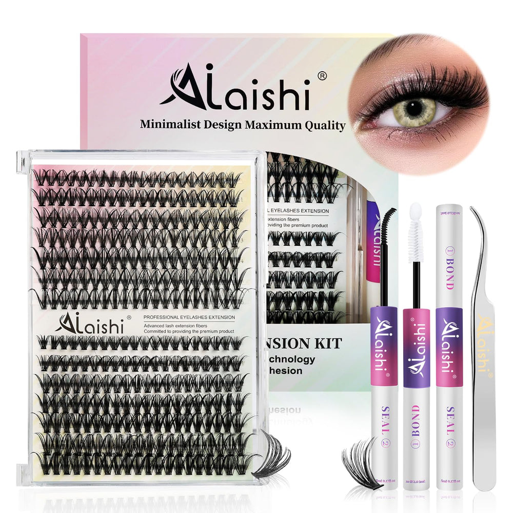Pestañas racimos AILAISHI 9–16 mm para look natural y cómodo.