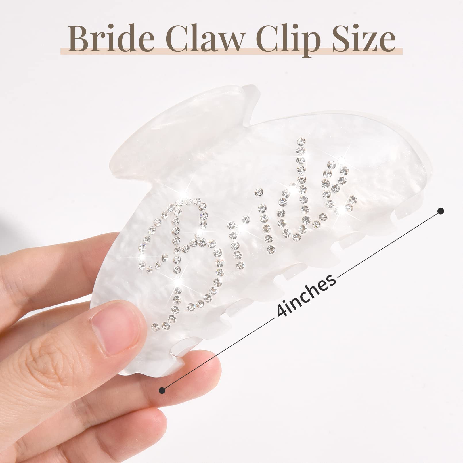 Aileam clip garra para boda, perfecto para damas de honor y look formal