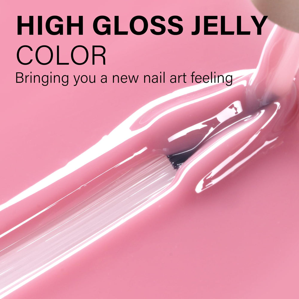 AILLSA acabado-uñas-nude-rosado-brillo: ideal para estilo francés y uso diario.