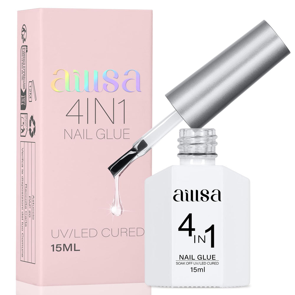Botella de gel AILLSA de 15 ml para adherir tips con acabado natural