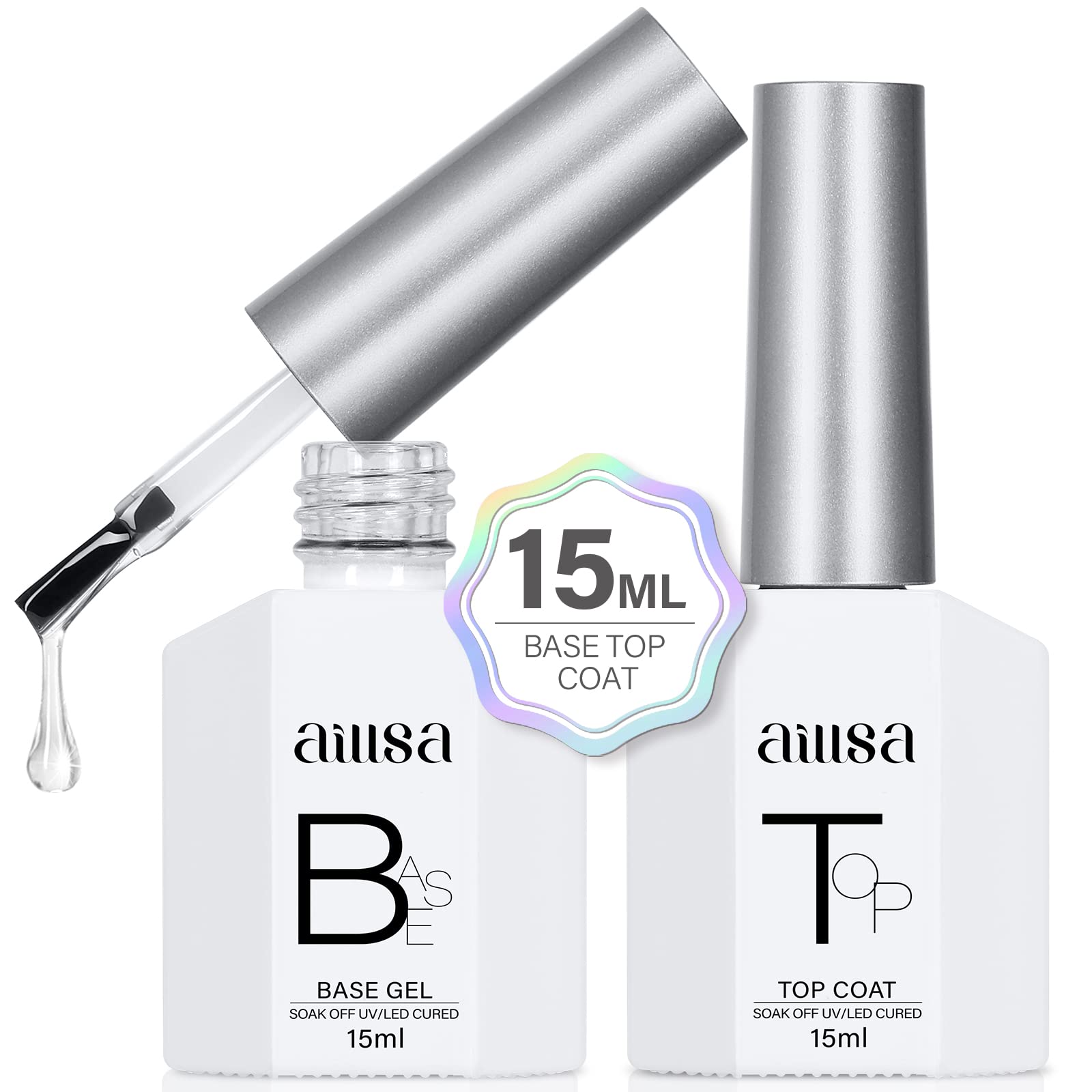 Base gel AILLSA, capa-base que mejora adherencia y acabado suave para uñas naturales