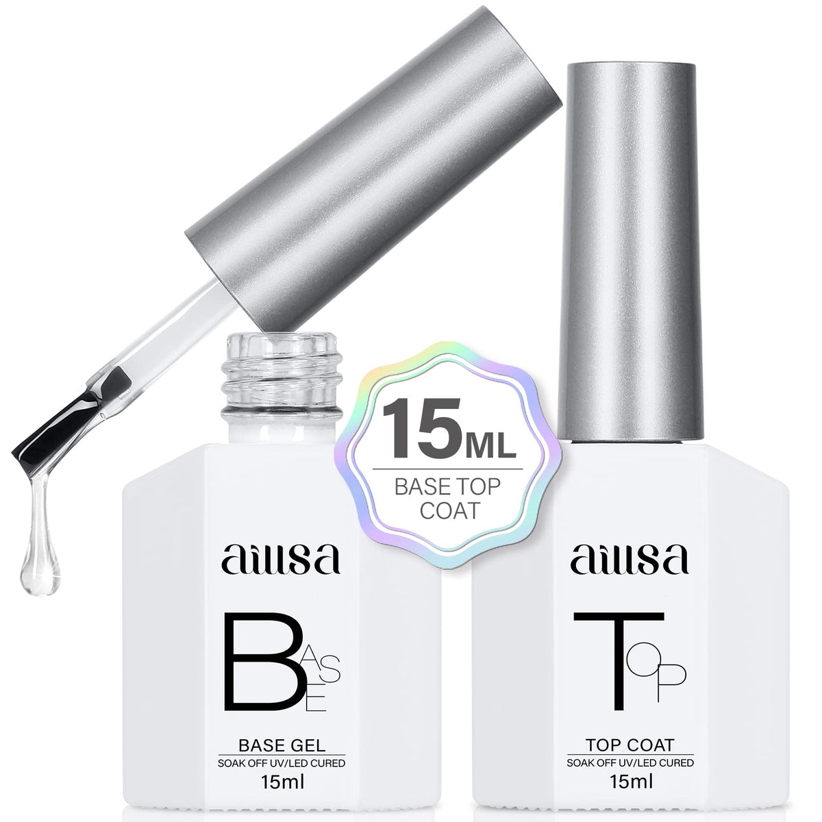 Base gel AILLSA, capa-base que mejora adherencia y acabado suave para uñas naturales