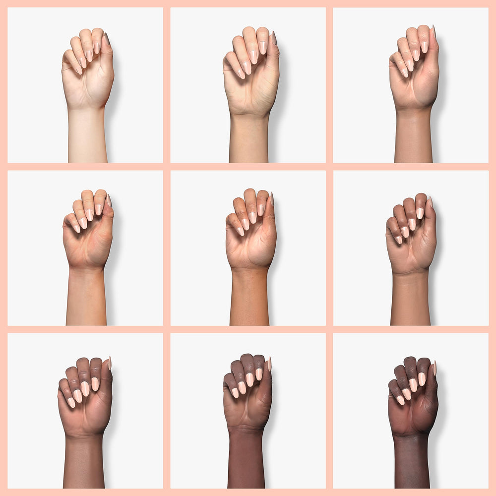 Esmalte curado bajo lámpara LED/UV para brillo duradero de 21 a 28 días.
