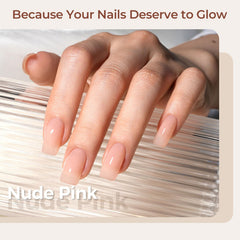 Muestra en uñas del esmalte nude AILLSA para ver la coloración tras varias capas.