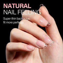 Borde frontal de las uñas AILLSA es más grueso para mejor ajuste.