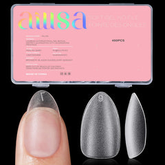 AILLSA extensiones de uñas en almendra cortas 450 piezas para extensión rápida
