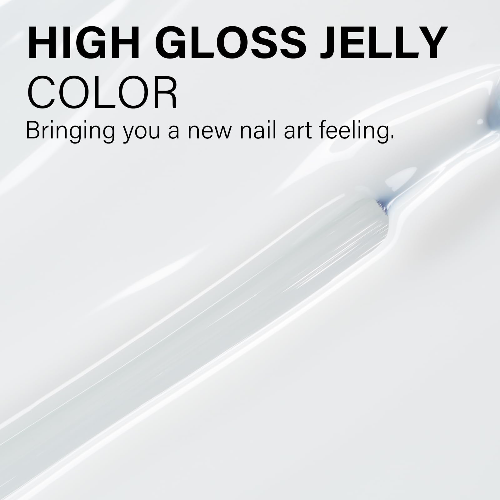 Brillo duradero con esmalte gel AILLSA Milky White tras curado.