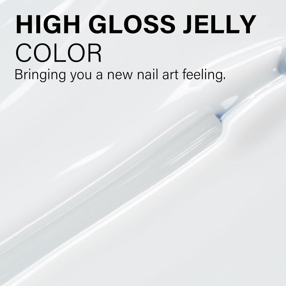 Brillo duradero con esmalte gel AILLSA Milky White tras curado.