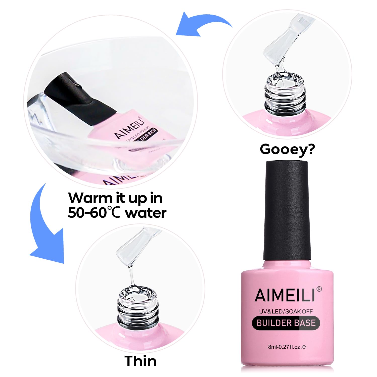 Arte de manicura casera con AIMEILI, regalo ideal.