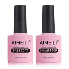 AIMEILI Base Coat sin limpieza para adherencia duradera en uñas