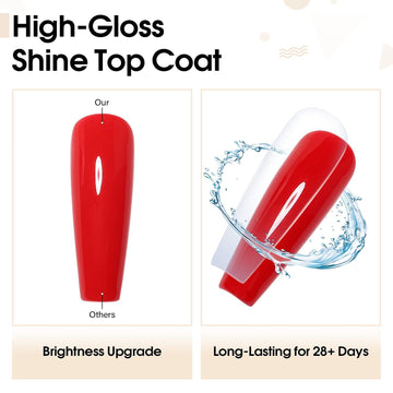 Base gel curable con lámpara para mejor adherencia entre capas.