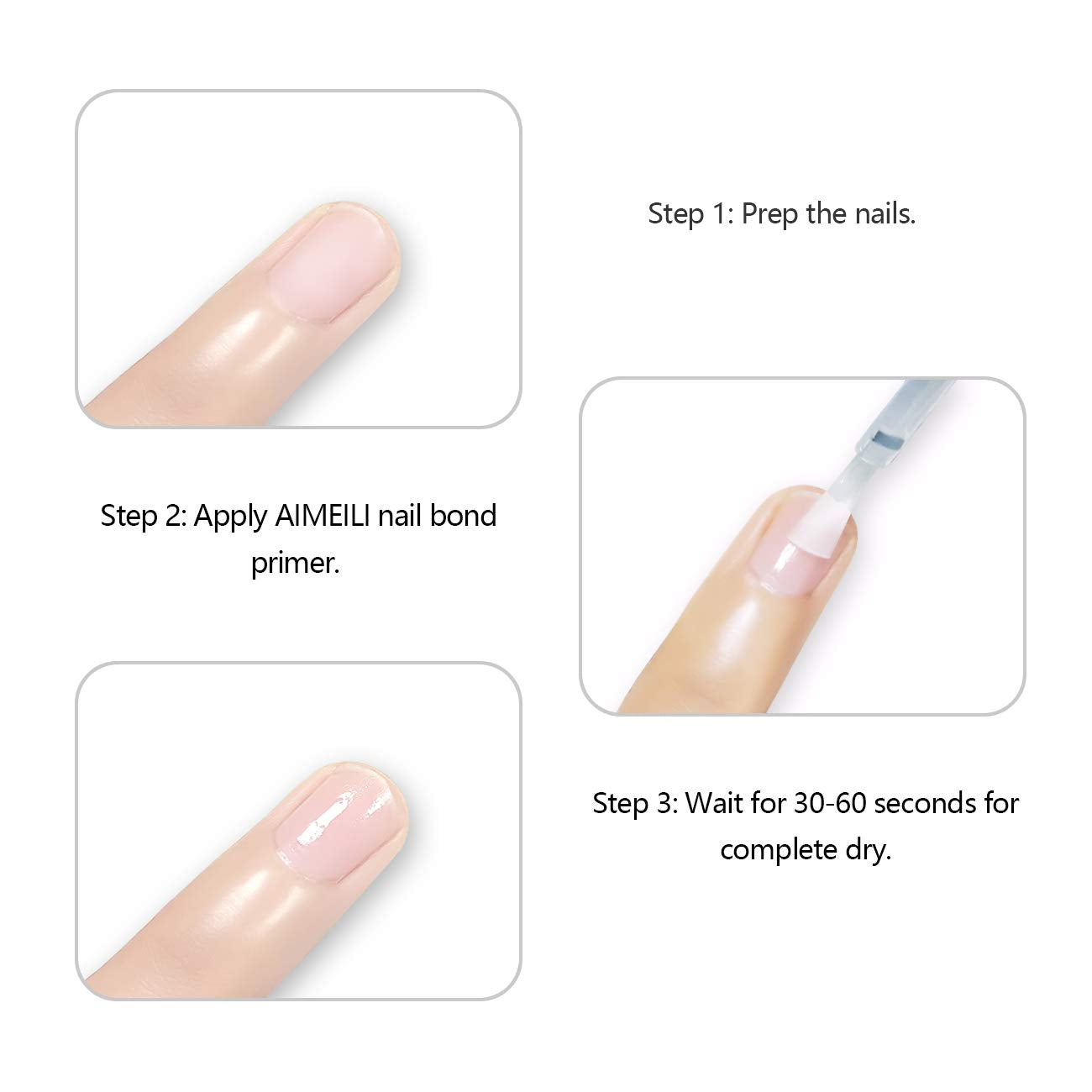 AIMEILI primer de preparación para uñas, listo para la base de gel