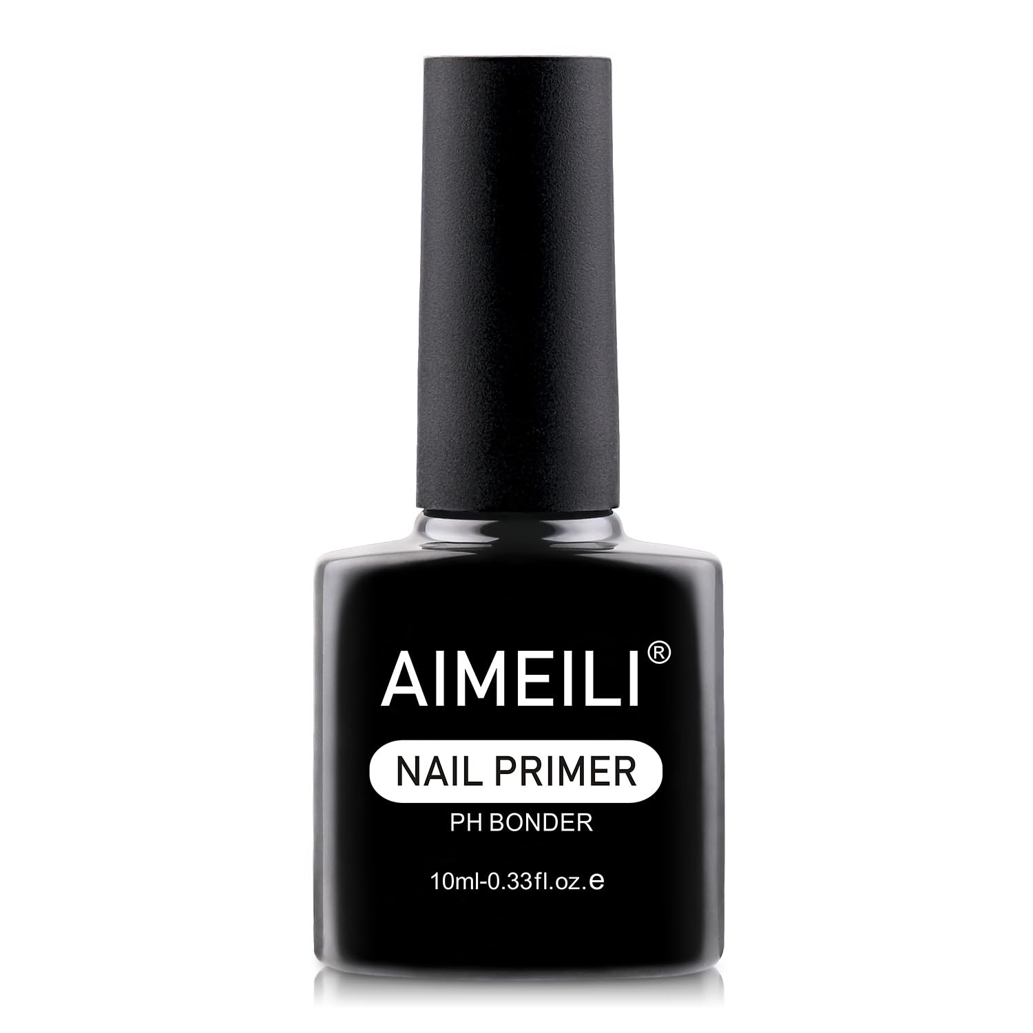AIMEILI primer de preparación para uñas, botella en primer plano con adherencia rápida