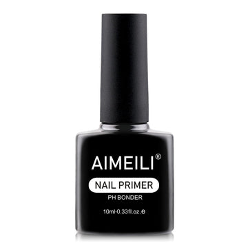 AIMEILI primer de preparación para uñas, botella en primer plano con adherencia rápida